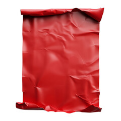 Red crumpled fabric dramatic backdrop intense color bold design
