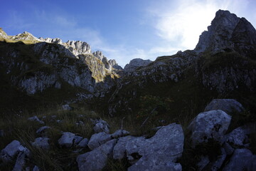 Obraz premium Accursed Mountains in Fall, Montenegro