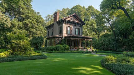 Charming historic home nestled in lush greenery