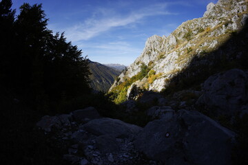 Prokletije mountains in Montenegro, Autumn