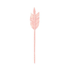 Minimalistic Arrow with Precise Lines in Powder Pin Isolated on Transparent Background