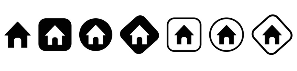 home icon. home icon vector. home icon vector set. house icon. 