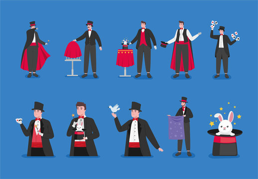 Colorful International Magician Day Magic Performance Design Set