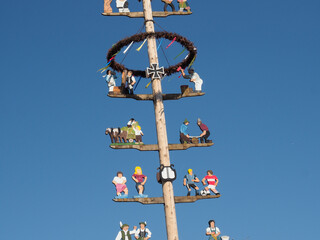 Allgau, Typical decorated Maypole