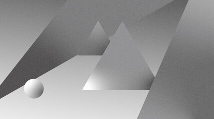 86D Shapes floating in space.