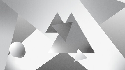 347D Shapes floating in space.