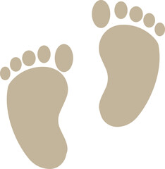 baby footsteps icon footprint icon vector illustration.