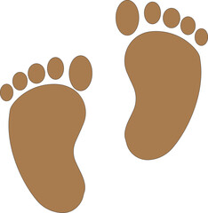 baby footsteps icon footprint icon vector illustration.