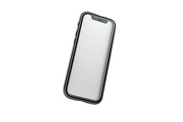 PNG Sleek smartphone design with black frame and large touchscreen display