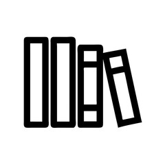 Bookshelf icon vector illustration, library books graphic, education and learning concept design