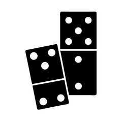 Dominoes game piece vector illustration for board games and tile based games design assets and graphics
