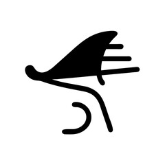 Fototapeta premium Abstract eye illustration vector graphic design with lines and curves modern art concept