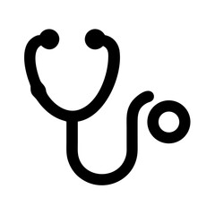 Stethoscope vector illustration for medical diagnosis and healthcare equipment design element