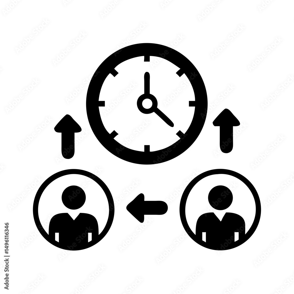 Poster time management delegation efficiency productivity workflow optimization teamwork process planning t