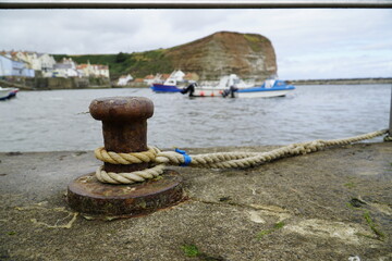 Bollard in the harbour