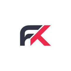 Logo Letter FK Symbols