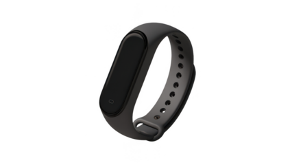a simple smartband on a white background, product photography, png, transparent
