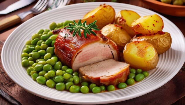 Judd mat Gaardebounen &ndash; Ger&auml;uchertes Schweinefleisch mit Saubohnen