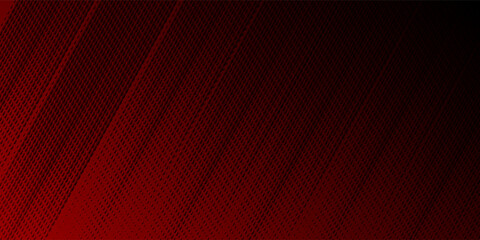 Red diagonal geometric shape with halftone. Modern fiber textured vector