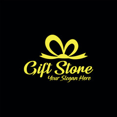 gift shop logo design vector