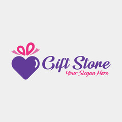 gift shop logo design vector