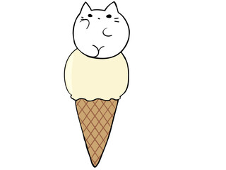 アイスクリーム ねこ