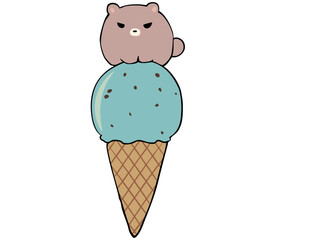 アイスクリーム くま