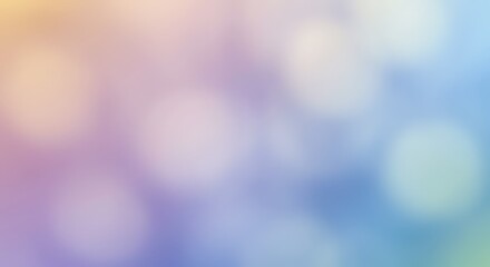 Blurred bokeh-style abstract background using lavender, lemon yellow, and sky blue, creating a peaceful, soft-focus visual with a minimalist and calm aesthetic for modern and elegant design use.