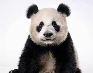 panda photo white background