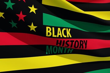 Black history month social media post. Celebrating black history month.