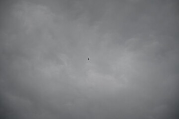 Pastel Gray Cloudy Sky Background