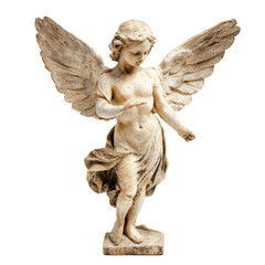 angel, An ethereal angel with luminous wings, isolated on transparent background