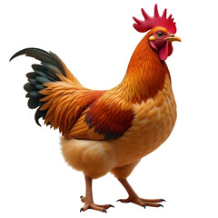 Fototapeta premium rooster isolated on white