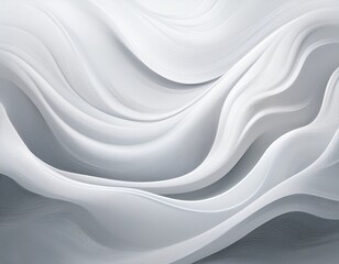 Obraz premium a soft abstract background featuring flowing waves in shades of white and light gray