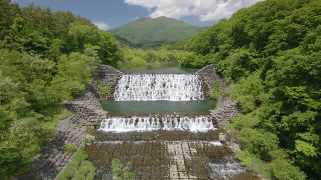 やまびこ吊り橋 横川砂防ダム Yamabiko Suspension Bridge Yokokawa Erosion Control Dam