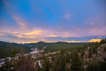 Sunrise from Rollinsville Colorado