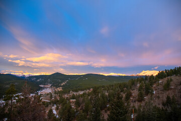 Sunrise from Rollinsville Colorado