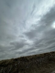 storm clouds over the farm