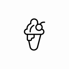 soft serve icon sign vector