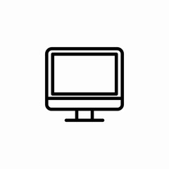 standalone monitor icon sign vector