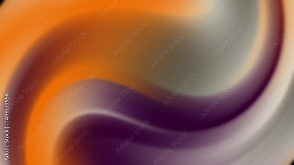 Wall mural abstract illustration of a hazy background of wavy pattern moving in seamless looping motion