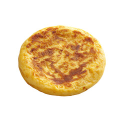 Delicious Spanish tortilla, traditional tapa made with eggs and potatoes, on a transparent background vector Concept of cuisine, gastronomy, and healthy eating