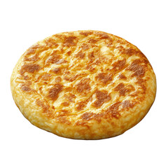 Delicious Spanish tortilla on a transparent background vector, traditional tapa made with eggs and potatoes, perfect for healthy eating and culinary concepts