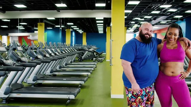 Man in gym with treadmills