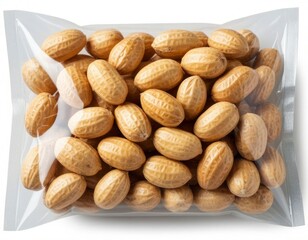 Packaged Peanuts in Ziplock Bag &ndash; Isolated on White