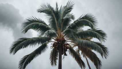 Palm Tree White Background Image