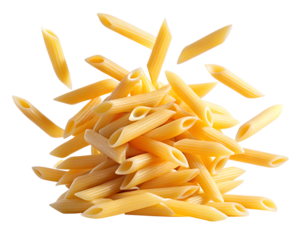 pasta floating on air isolated on white background. PNG Transparent file type with high definition quality And vibrant color grading Available.