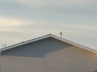 Modern House Exterior with Visible Construction Elements &ndash; Real Estate and Residential Architecture Concept