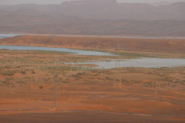 Barrage El Mansour Eddahbi, Ouarzazate Lake in Morocco	