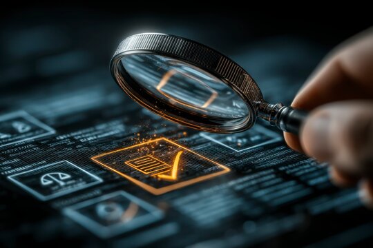 Digital Data Inspection with Magnifying Glass - Powered by Adobe